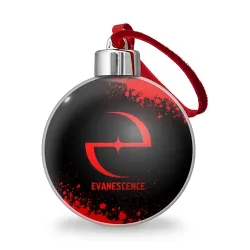 Ёлочный шар Evanescence - red gradient