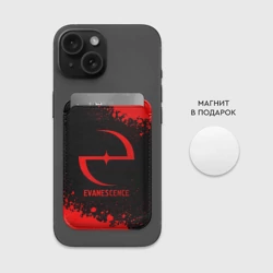 Картхолдер Magsafe магнитный Evanescence - red gradient - фото 2