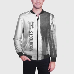 Мужской бомбер 3D Architects - white gradient по-вертикали - фото 2