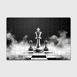 Головоломка Пазл магнитный 126 элементов Шахматы в дыму