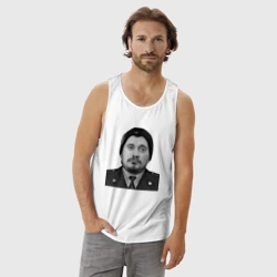 Мужская майка хлопок Паша техник в форме - фото 2