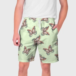 Мужские шорты 3D Весенние бабочки