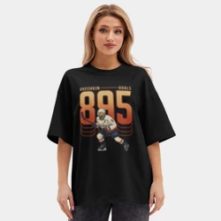 Женская футболка Oversize хлопок premium Александр Овечкин 895 - фото 2