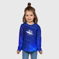 Детский лонгслив 3D Dead by Daylight blue poly - фото 2