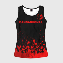 Женская майка 3D Danganronpa - red gradient посередине