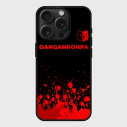 Чехол силиконовый для Apple iPhone 15 Pro матовый Danganronpa - red gradient посередине