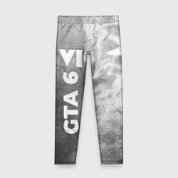 Детские леггинсы 3D GTA 6 - grey gradient по-вертикали