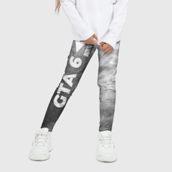 Детские леггинсы 3D GTA 6 - grey gradient по-вертикали - фото 2