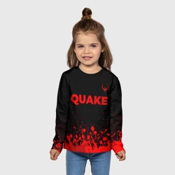 Детский лонгслив 3D Quake - red gradient посередине - фото 2