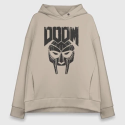 Женское худи Oversize хлопок MF Doom rapper