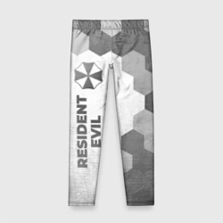Детские леггинсы 3D Resident Evil - white gradient по-вертикали
