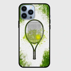 Чехол для iPhone 13 Pro Max Теннисная ракетка в зеленом