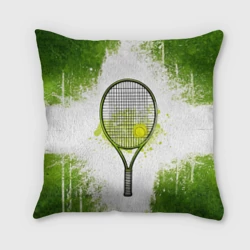 Подушка 3D Теннисная ракетка в зеленом