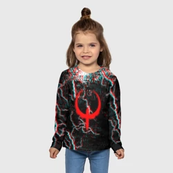 Детский лонгслив 3D Quake молнии шторм глитч - фото 2