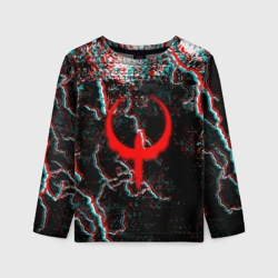 Детский лонгслив 3D Quake молнии шторм глитч