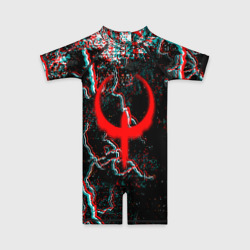 Детский купальный костюм 3D Quake молнии шторм глитч