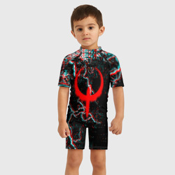 Детский купальный костюм 3D Quake молнии шторм глитч - фото 2