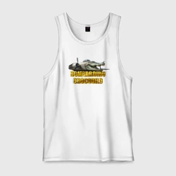 Мужская майка хлопок Bombardiro Crocodilo - Brainrot animals meme