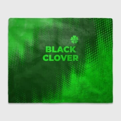 Плед 3D Black Clover - green gradient посередине