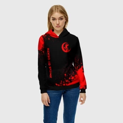 Женская толстовка 3D Angels of Death - red gradient вертикально - фото 2