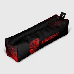 Пенал школьный 3D Porsche - red gradient по-горизонтали