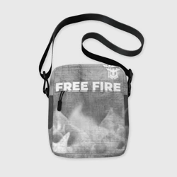 Сумка через плечо 3D Free Fire - grey gradient посередине