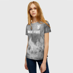 Женская футболка 3D Free Fire - grey gradient посередине - фото 2