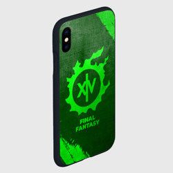 Чехол для iPhone XS Max матовый Final Fantasy - green gradient - фото 2