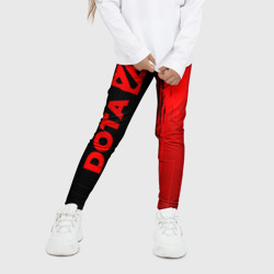 Детские леггинсы 3D Dota - red gradient по-вертикали - фото 2