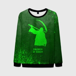 Мужской свитшот 3D Children of Bodom - green gradient