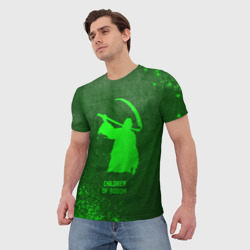 Мужская футболка 3D Children of Bodom - green gradient - фото 2