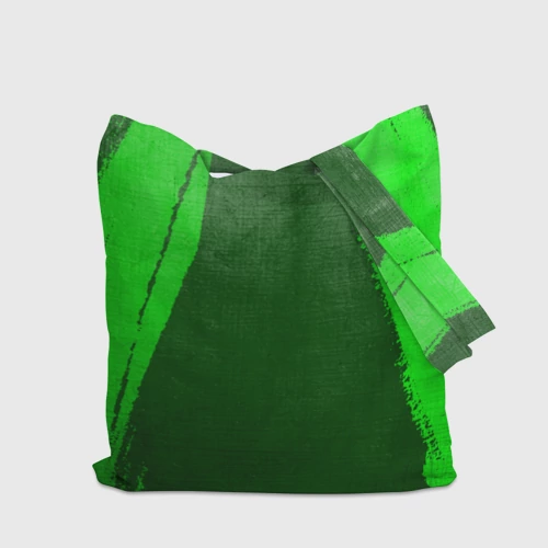 Шоппер 3D с принтом Within Temptation - green gradient по-центру, вид сзади #2
