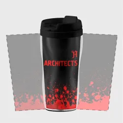 Термокружка-непроливайка Architects - red gradient посередине - фото 2