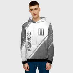 Мужская толстовка 3D Paramore - white gradient вертикально - фото 2