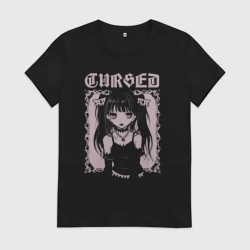 Женская футболка хлопок Cursed