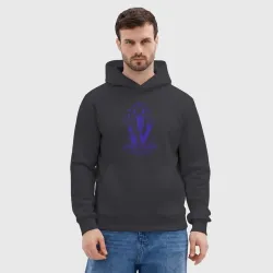 Мужская толстовка без начеса хлопок Echoes through the midnight - фото 2