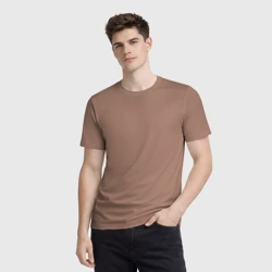 Мужская футболка 3D Цвет 2025 года Пантон Мокко Мусс - фото 2