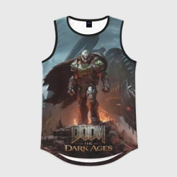 Мужская спортивная майка 3D Думгай и меха дракон Doom the dark ages