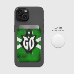 Картхолдер Magsafe магнитный Go на зеленом - фото 2
