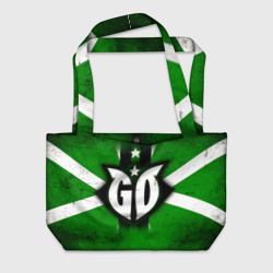 Пляжная сумка 3D Go на зеленом