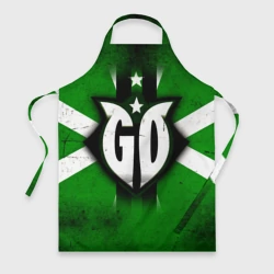 Фартук 3D Go на зеленом