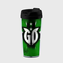 Термокружка-непроливайка Go на зеленом