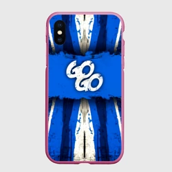 Чехол для iPhone XS Max матовый Go Go на синем