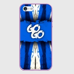 Чехол для iPhone 5/5S матовый Go Go на синем