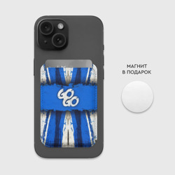 Картхолдер Magsafe магнитный Go Go на синем - фото 2