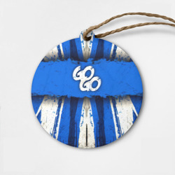 Деревянная игрушка круг Go Go на синем
