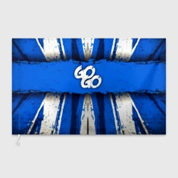 Флаг 3D Go Go на синем