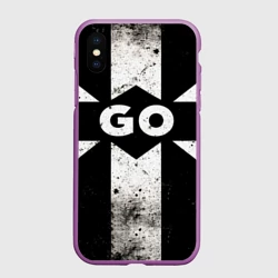 Чехол для iPhone XS Max матовый Go в черно-белом