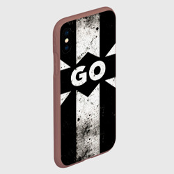 Чехол для iPhone XS Max матовый Go в черно-белом - фото 2