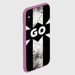 Чехол для iPhone XS Max матовый Go в черно-белом - фото 2